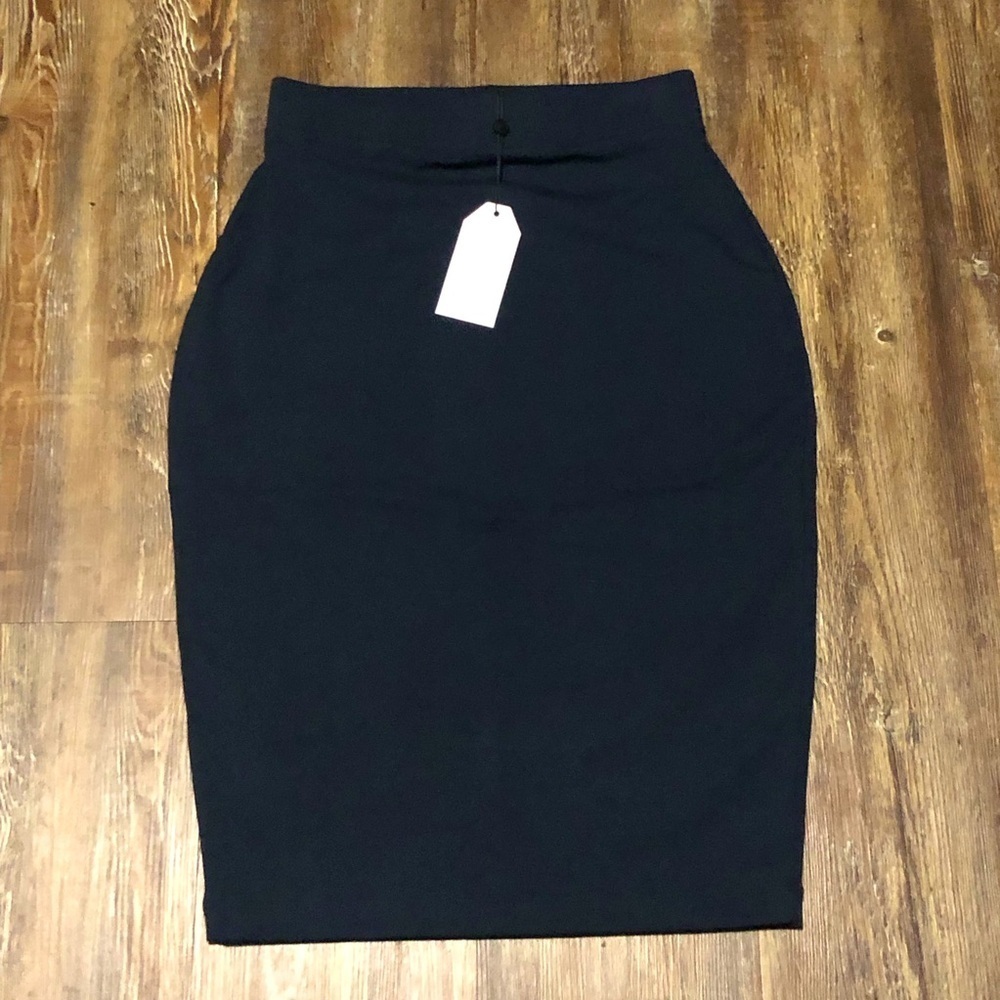 Universal Standard Skirt Women's 3XS Danube Jersey Navy Blue Made in Peru NWT